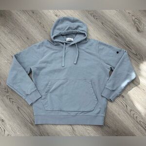 Stone Island Men's RARE COLOR  Steel Blue pullover Hoodie Size XL - EUC